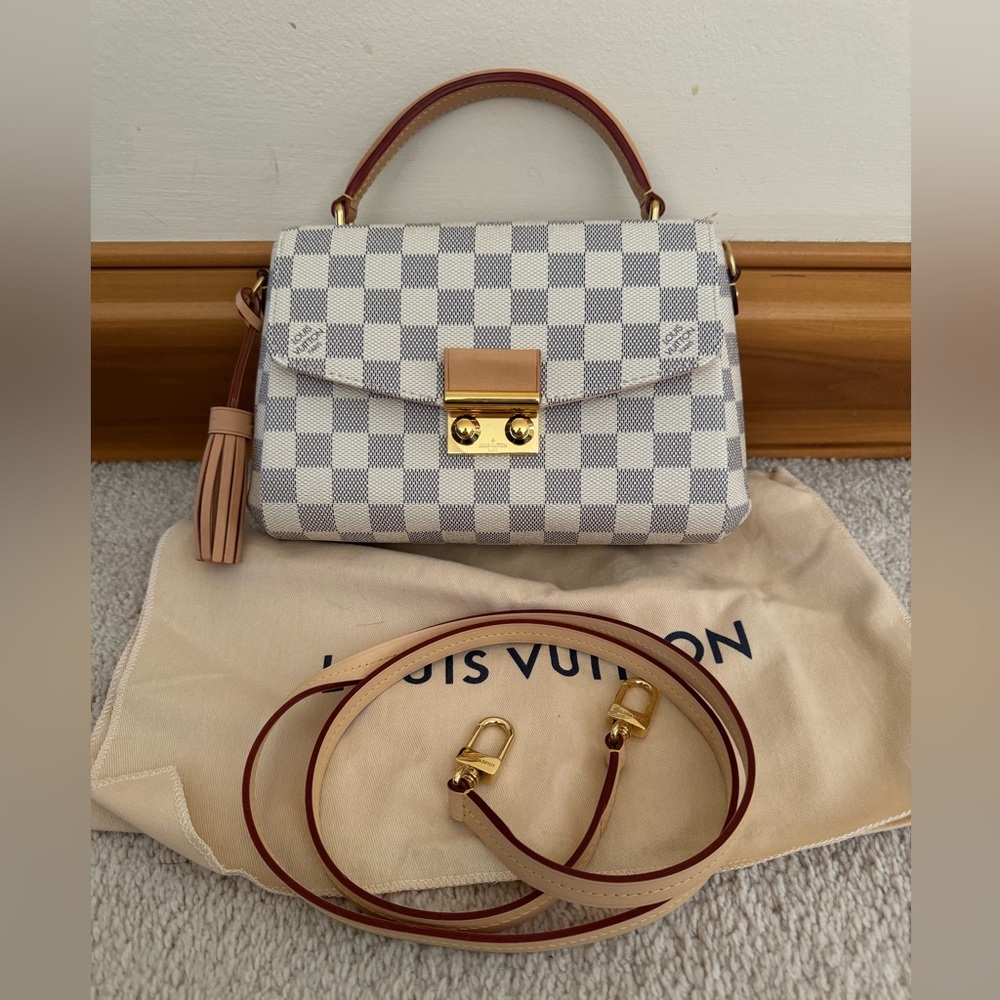 💯 Authentic Louis Vuitton LV Croisette Damien Azur Top Handle Crossbody